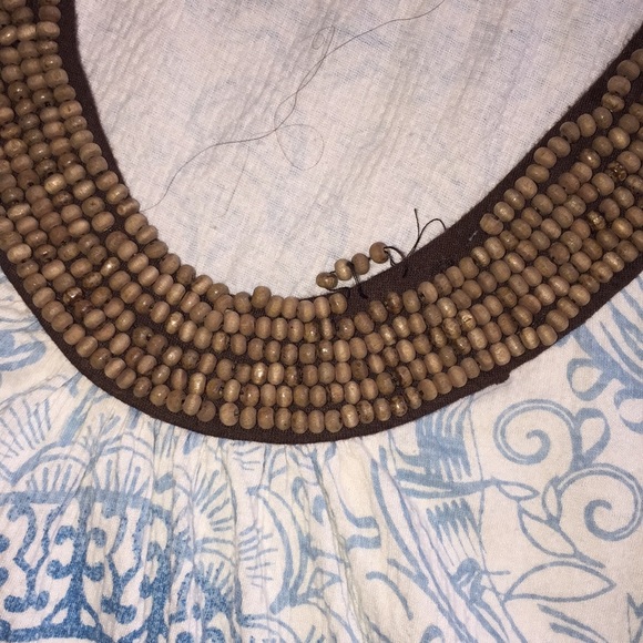Boho beaded neckband top - Picture 3 of 7